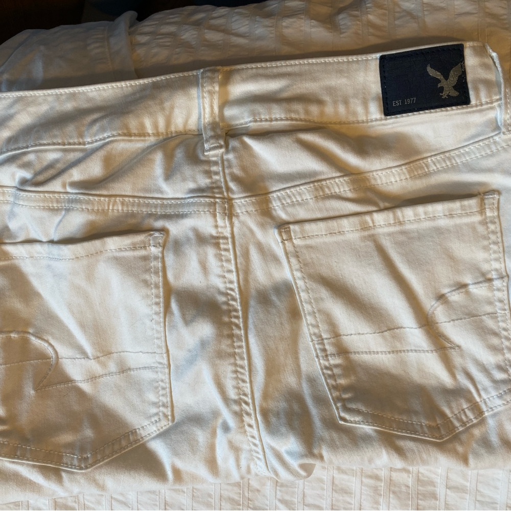 American Eagle White Jeans Skinny